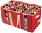 Christmas Ornament Storage Box with Adjustable Dividers, Ornament Storage Containers Fits 128 Holiday Ornaments 3-Inch, 600D Oxford Fabric Ornament Organizer for Decorations Accessories, Red